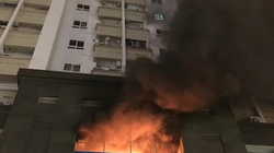 Cháy Chung cư Vimeco đường Nguyễn Chánh, Hà Nội
