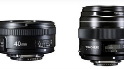 Ống kính Yongnuo 40mm f/2.8 và 100mm f/2 cho DSLR Nikon.
