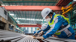 12 doanh nghiệp tôn mạ và ống thép nội địa sẽ bị thiệt hại nghiêm trọng nếu áp thuế chống bán phá giá thép cán nóng Trung Quốc. Ảnh: Bloomberg.