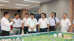 Tổng Thư ký Quốc hội, Chủ nhiệm Văn phòng Quốc hội Bùi Văn Cường khảo sát thực tế tại Dự án Khu đô thị Aquacity của Novaland ngày 9/7. Ảnh: Quochoi.vn.
