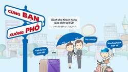 Chương trình “SCB cùng bạn xuống phố” sẽ diễn ra từ ngày 11/9-31/10/2017