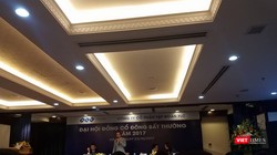 Chủ tịch Quyết phát biểu tại ĐHĐCĐ bất thường 2017.