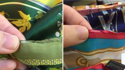 Vụ khăn lụa Trung Quốc bị thay mác đổi tên tại cửa hàng số 113 Khaisilk tại Hà Nội