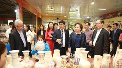 Madame Chủ tịch Tập đoàn BRG, kiêm Chủ tịch HĐQT Hapro Nguyễn Thị Nga  định hướng đầu tư phát triển để đưa Gốm Chu Đậu trở thành một biểu tượng Quốc gia