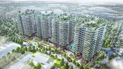 Lõi cảnh quan với cây xanh, mặt nước, tạo môi trường sống lý tưởng nhất cho cư dân tại dự án Sunshine Diamond River