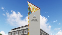 Phối cảnh bệnh viện Đại học Y khoa Tokyo tại khu đô thị Ecopark