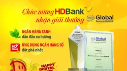 HDBank ghi điểm cao và đạt danh hiệu “Ngân hàng xanh dẫn đầu xu hướng” 