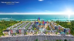 Tổng thể phân kỳ Wonderland – NovaWorld Ho Tram với quy hoạch hơn 50% sản phẩm là shophouse.