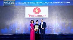 Vingroup lần thứ 6 liên tiếp được vinh danh trong Top 100 Nơi làm việc tốt nhất và là một trong 50 tên tuổi Nhà tuyển dụng hấp dẫn nhất.