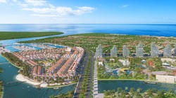 Dòng sông Đơ tại Sầm Sơn sẽ được hồi sinh để hình thành khu đô thị sinh thái nghỉ dưỡng đẳng cấp ven sông (phối cảnh minh họa).