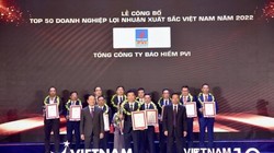 Bảo hiểm PVI đạt Top 50 doanh nghiệp lợi nhuận tốt nhất Việt Nam năm 2022