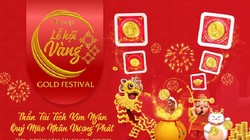 Lễ hội Vàng - Gold Festival 2023 sẽ diễn ra từ ngày mùng 6 đến mùng 10 tháng Giêng, tức ngày 27-1 đến 31-1-2023 tại hệ thống gần 200 trung tâm VBTS DOJI trên toàn quốc
