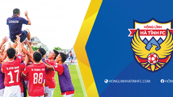 Mục tiêu duy nhất của Hồng Lĩnh Hà Tĩnh mùa này là trụ hạng. Ảnh HLFC