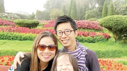 Vợ chồng Benjamin Tan, Phó Tổng Giám đốc Điều hành Công ty Thai League. Ảnh FBCN