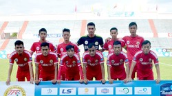 Hồng Lĩnh Hà Tĩnh sẽ diễn lại màn tái đấu với Fico Tây Ninh tại hạng Nhất năm ngoái. Ảnh HLHT