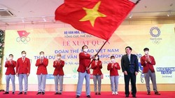 Tối 13/7, đoàn Thể thao Việt Nam (TTVN) đã chính thức làm lễ xuất quân hướng tới Olympic Tokyo 2020 . Ảnh TT