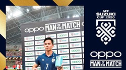 Supachok được bầu là Cầu thủ xuất sắc nhất trận đấu. Ảnh BTC.