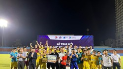 CLB Hòa Binh- Đồng giải Nhất, giải bóng đá hạng Nhì 2022. Ảnh VFF