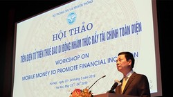 Bộ trưởng Nguyễn Mạnh Hùng phát biểu tại Hội thảo.
