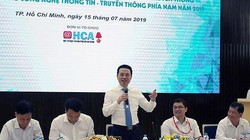 Bộ trưởng Bộ TT&TT Nguyễn Mạnh Hùng phát biểu tại buổi gặp gỡ