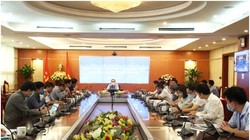 Thư trưởng Phan Tâm chủ trì buổi làm việc. Ảnh MIC