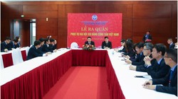 Thứ trưởng Nguyễn Huy Dũng phát biểu tại Lễ ra quân