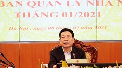 Bộ trưởng Bộ TT&TT Nguyễn Mạnh Hùng phát biểu tại Hội nghị. ảnh MIC