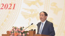 Thứ trưởng Phạm Anh Tuấn phát biểu tại Hội nghị. Ảnh MIC