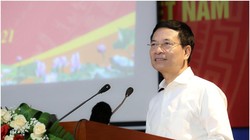 Bộ trưởng Nguyễn Mạnh Hùng phát biểu tại buổi làm việc. Ảnh Mic