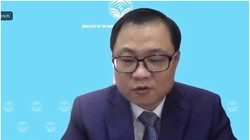 Ông Triệu Minh Long, Vụ trưởng Vụ HTQT phát biểu tại Hội thảo. Ảnh Mic