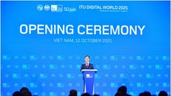 Bộ trưởng Nguyễn Mạnh Hùng phát biểu tại Hội nghị. Ảnh Mic