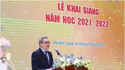 Thứ trưởng Phan Tâm phát biểu tại buổi lễ. Ảnh Mic.