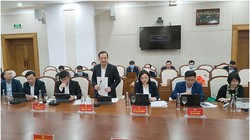 Thứ trưởng Phạm Đức Long phát biểu tại buổi làm việc. Ảnh Mic