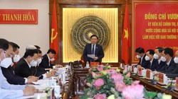  Chủ tịch Quốc hội Vương Đình Huệ làm việc với Ban Thường vụ Tỉnh ủy Thanh Hóa