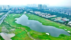 Sân golf 9 lỗ “mọc” trên đất công viên tại Khu đô thị Bắc An Khánh của Sovico. (Ảnh: Đình Huy)