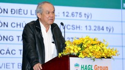 Ông Đoàn Nguyên Đức - Chủ tịch Hoàng Anh Gia Lai tại cuộc gặp gỡ nhà đầu tư chiều 25/11