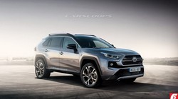 Hình ảnh dự đoán về thiết kế của Toyota RAV4 2019 hoàn toàn mới.