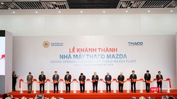 Nhà máy Thaco Mazda hiện mới hoàn thành giai đoạn 1 với năng lực sản xuất 50.000/năm và sẽ đạt được mục tiêu 100.000 xe/năm vào năm 2019