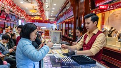 Giá vàng trong nước thiết lập đỉnh mới. Ảnh: Đình Huy. 