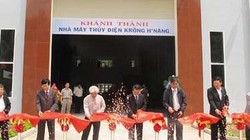 Lễ khánh thành nhà máy thủy điện Krông H’Năng. Ảnh: VOV