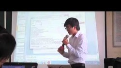 Một giờ học có sử dụng trình chiếu điện tử tại Đại học Cần Thơ. Ảnh: YouTube