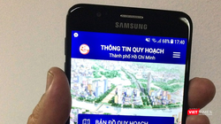 Thông tin quy hoạch tại TPHCM có thể xem trên điện thoại thông minh