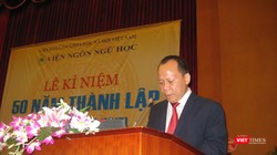 GS TS Nguyễn Văn Hiệp - Viện trưởng Viện Ngôn ngữ học tại lễ kỷ niệm