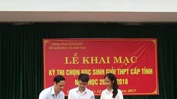 Ông Vũ Trọng Lương (bên trái) - người đã cố tình làm sai lệch kết quả thi tốt nghiệp THPT ở Hà Giang. Ảnh: FB nhân vật