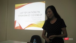 TS Nguyễn Thị Kim Thoa - Nguyên Vụ trưởng Vụ Pháp luật hình sự - hành chính Bộ Tư pháp