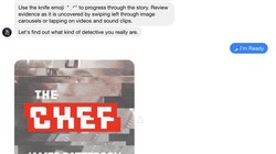Quảng bá về cuốn thiểu thuyết "The Chef" của James Patterson trên Facebook Messenger - Ảnh: TECHCRUNCH