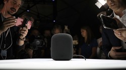 Nguyên mẫu HomePod của Apple được trình làng tại Hội nghị nhà phát triển toàn cầu năm 2017 của hãng, diễn ra tháng 6.2017. ẢNH: AFP/GETTY IMAGES