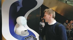 Đầu robot được thử nghiệm tại Sân bay Frankfurt (ảnh:FRAPORT)