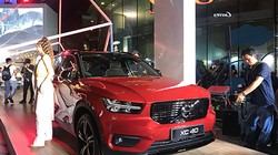 Volvo XC40 trưng bày tại một trung tâm thương mại ở TP HCM hôm 1/6. 