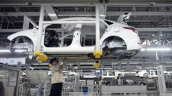Dây chuyền sản xuất xe ô tô tại nhà máy của Hyundai ở Thương Châu, Hà Bắc, miền bắc Trung Quốc. Ảnh: AFP/TTXVN